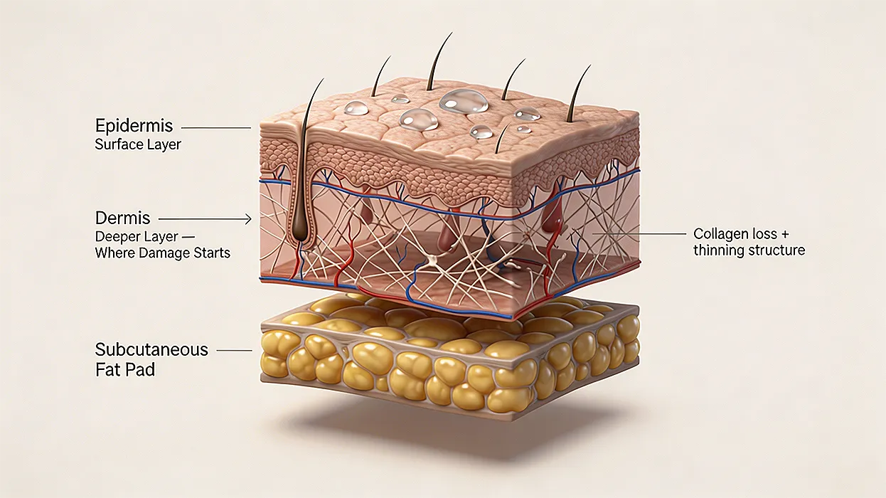 Under-Eye Skin Cross Section